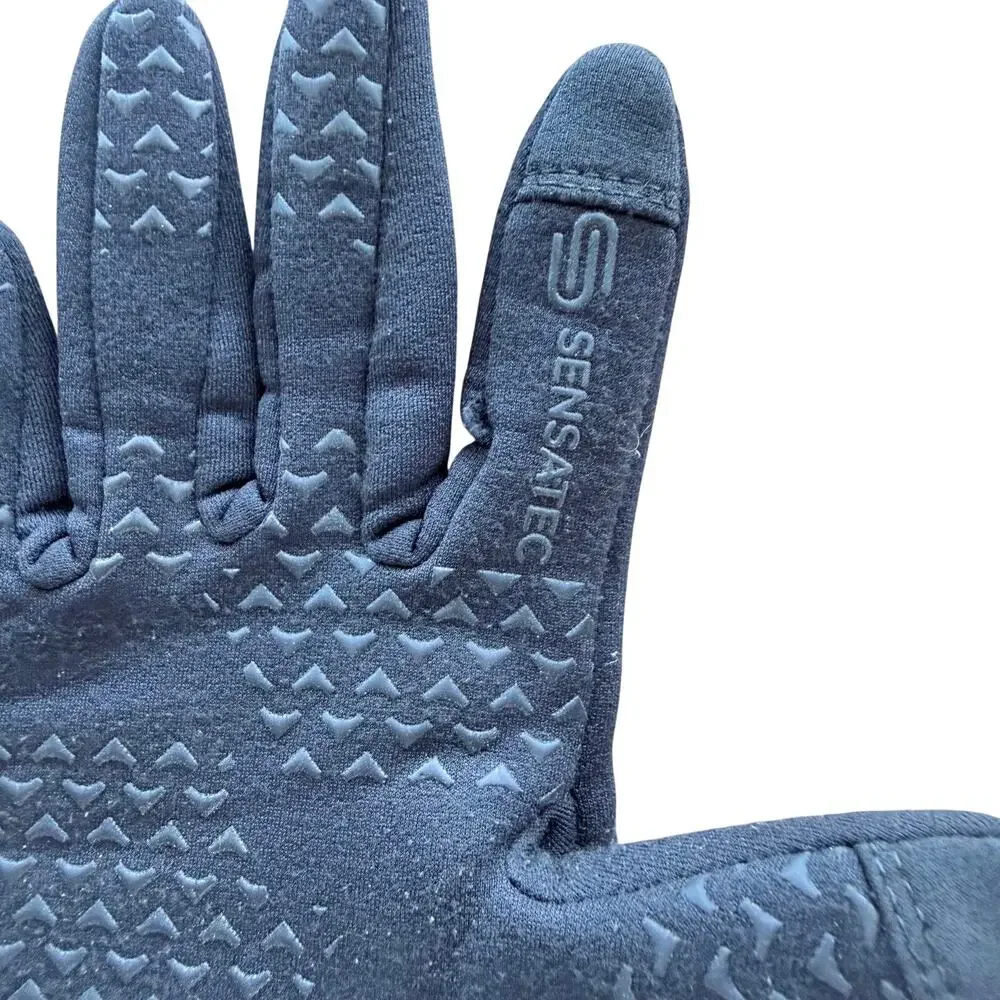 HEAD black running gloves phone touch XS sensatec cold weather lightweight thin